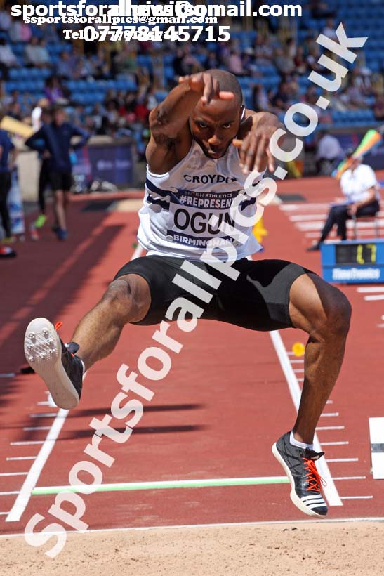 Mens long jump, World Championship Team Trials, Alexander Stadium, Birmingham